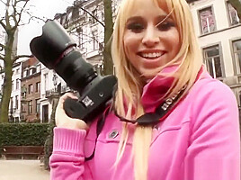 European amateur blonde doggystyled by bbc