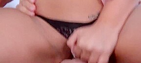 Eva notty and bridgette bsharing a cock