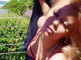 Evi Langel - Riley Steeles Face Fucked & Ass Ravaged