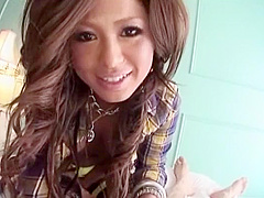 Exotic Japanese slut Aki Kurosawa in Incredible Doggy Style, Stockings JAV movie