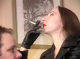 Exotic amateur Femdom, Smoking adult scene