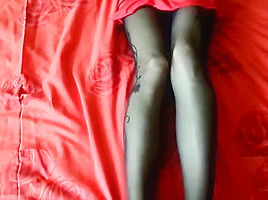 Extreme steel heels and nylon stockings