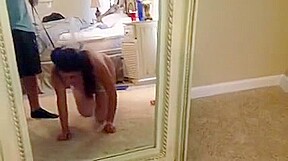 Fabulous amateur Stockings, Brunette porn video