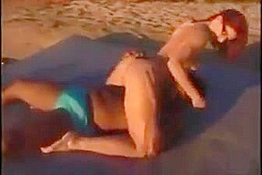 Fake Brazilian redhead sits on the big roll