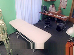 Fake Hospital Sexy blonde MILF feeds then fucks doctor