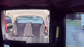 Fake Taxi Sexy Blonde In Tight Denim Shorts With Fishnets