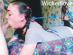 Feet To Neck Tied Up Slobbering Belly Facefucking Throat Pie #3