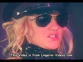 Female officer fucking in shiny latex underware