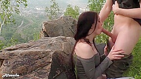 Femfoxfury - Passionate Student 18+ Sucks And Fucks With A Classmate To Cum In Mouth In The Forest