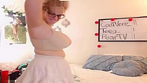 Fetching breasty gal at a hot group sex party