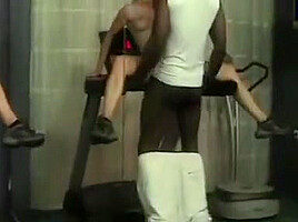 Fetish black guy in gown enjoying blonde slut