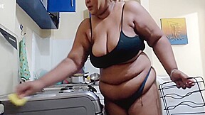 Flagged My Stepmother In Pants And Hornyly Cleaning The House