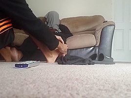 Foot play with dl guy