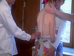 French Babe Gets Banged By Her Man And His Friends