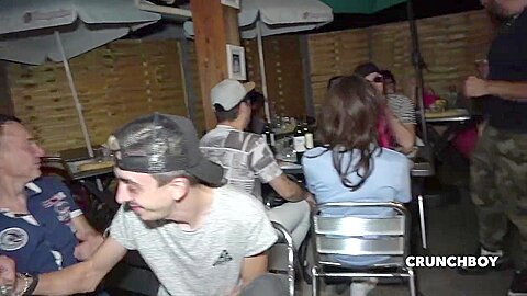 Fucked Raw By Straight Outdoor Restaurant - CrunchFrenchBareback