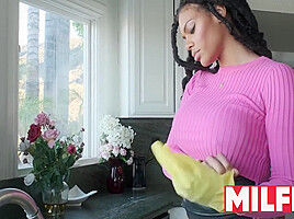 Fucking My Black Step Mom While Talking To My Step Father - Milfed 10 Min - Nathan Bronson And Halle Hayes