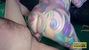 Fully Tattooed Subslut Slammed By Rough Dom With Piggy Mouth