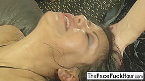Gabby Quinteros in Hot Babe Gets Sucks A Bunch Of Cocks - TheFaceFuckHour