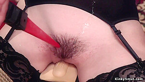 Gagged Slave Trainee Rough Banged Bdsm