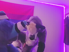 Gamer Furry Gets Sucked Off & Fucks Cute Wolf Girl In Return