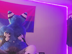 Gamer Furry Gets Sucked Off & Fucks Cute Wolf Girl In Return