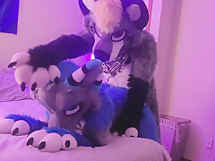 Gamer Furry Gets Sucked Off & Fucks Cute Wolf Girl In Return