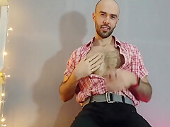 Gay Porn In Hairy Christmas! - A Naughty Special Striptease By Louis Ferdinando 6 Min