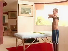 Gay masseuse wants to look under towel