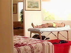 Gay masseuse wants to look under towel