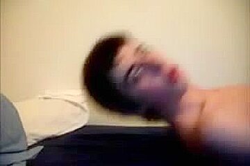Gay masturbation, solo BJ & dildo