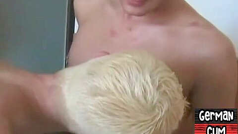 German jock gives bj after barebacking ass in couple