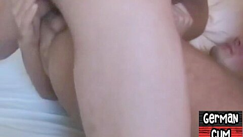 German jock gives bj after barebacking ass in couple