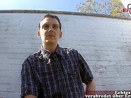 German normal girl next door casting with a stranger User