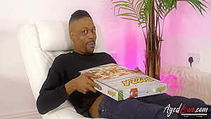 Niki Gets A Huge Dick Instead Of Pizza With Mark Longwood, Horny Blonde And Blonde Niki