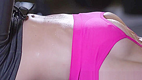 Giant black prick made Tiffany Star sweat in the gym