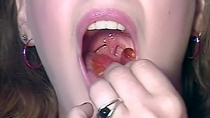 Giantess dominates tiny man - mouth, vore, spit, piss, human dildo