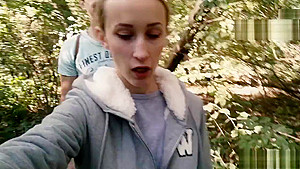 Girl gave a BLOWJOB to a friend in the park - 4K MissNimpho 