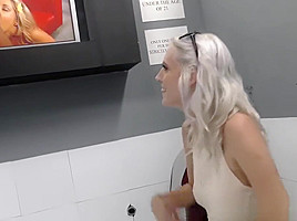 Gloryhole Slut Cadence Lux Sucks Black Cock