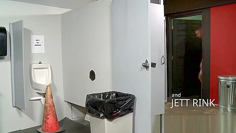 Gloryhole dong sucking hunk blows cum load