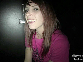 GloryholeSwallow - Melanie's 1st Visit