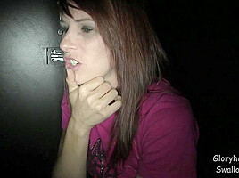 GloryholeSwallow - Melanie's 1st Visit