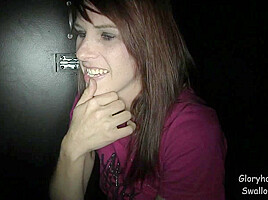 GloryholeSwallow - Melanie's 1st Visit