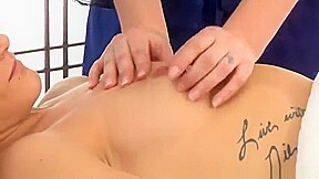 Godlike Alana Evans enjoy hot massage