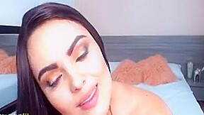 Gorgeous Babe with Big Tits Masturbates on Cam