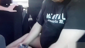Gorgeous brunette sucking and ridding a fatty
