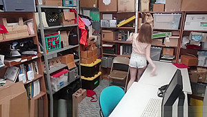 Gorgeous girl pounded on floor