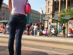 Gorgeous teen 18+ blonde candid vid