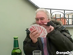 Gramps Fetish Young Girl Bangs Oldie In 3some
