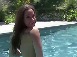 Green G String And Raft Strip - Dani Daniels