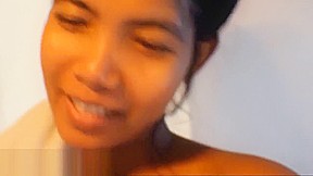 HD Thai teen 18+ heather deep give morning blowjob deepthroat creamthroat after shower